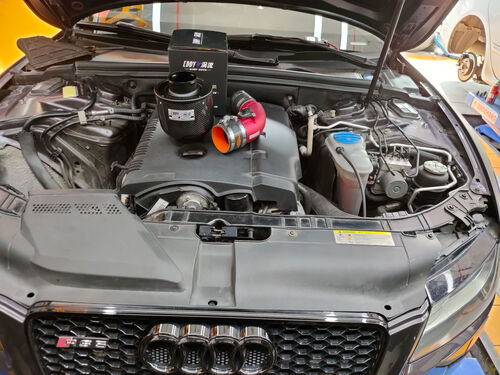 последний случай компании о 2011 Audi A5 2.0T Upgrade EDDYSTAR Carbon Fiber Atomic Intake Kit ✨ Power Awakened