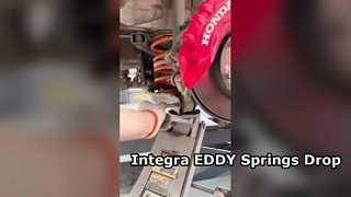 Honda Integra модернизирована короткими пружинами EDDY Sport