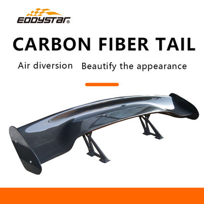 качество  3D-V Customizable Carbon Fiber Rear Spoiler High Tail Fin Matt Black Carbon Fiber Parts завод