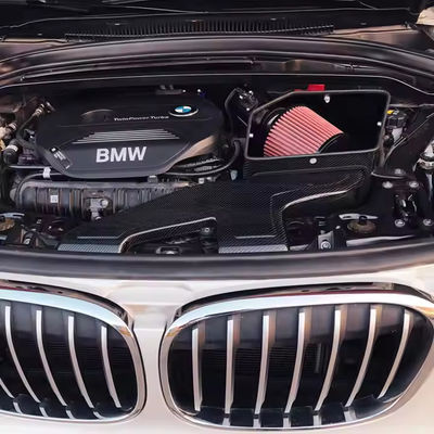 Компактный двигатель Углеродные волокна Холодный воздухозабор BMW Brilliance X1 Изолировать тепло двигателя