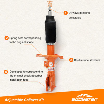 Регулируемый Mitsubishi Lancer Shock And Strut Kit Устойчивый к усталости