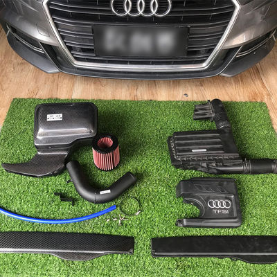 Оптимизированный по потоку воздуха комплект воздухозаборника из углеродного волокна для топливоэффективных Audi A3 1.4T (EA211) 14-19 годов выпуска с 100% проверенным качеством