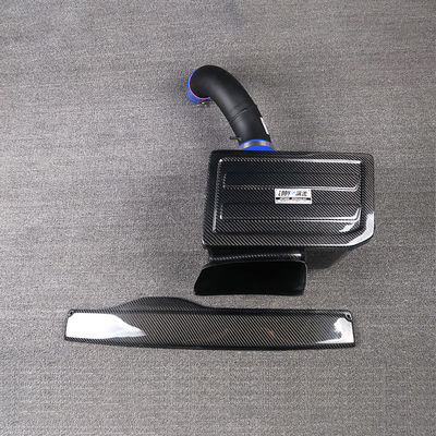 Воротникообразующий набор для ввода воздуха из углеродного волокна EDDYSTAR с 76 мм фильтром высокого потока для 15-16 Audi A3 1.8T/2.0T - установка с болтом