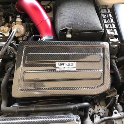 Воротникообразующий набор для ввода воздуха из углеродного волокна EDDYSTAR с 76 мм фильтром высокого потока для 15-16 Audi A3 1.8T/2.0T - установка с болтом