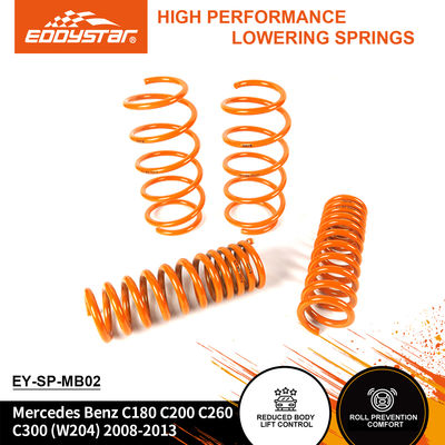 EDDYSTAR Anti-Corrosion Customized Lowering Spring Kit for Mercedes Benz C180/C200/C260/C300 (2008-2013) - Set of 4 Precision Engineered Springs with -30mm Drop