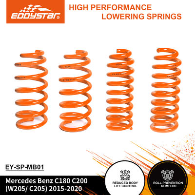EDDYSTAR Precision-Engineered Lowering Spring Kit Set of 4 with 15% Stiffer Rear and 20% Stiffer Front for Mercedes Benz C180/C200 2015-2020